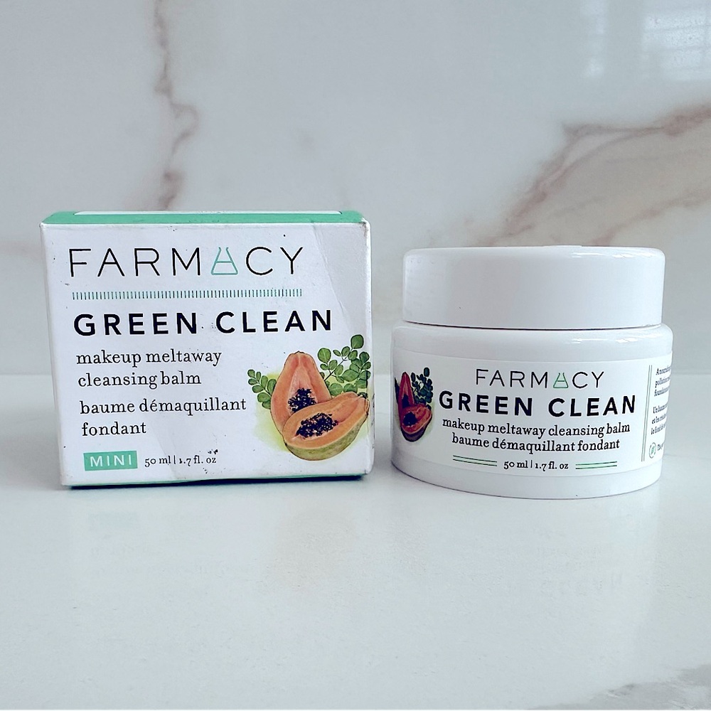 Farmacy Green Clean Oil Milk Papaya Makeup Meltaway Cleansing Balm - Picture 4 of 12